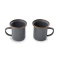 Barebones Living Barebones Enamel Espresso Cup, Slate Gray, 4 oz CKW-375
